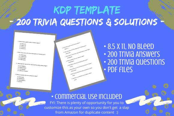 200 KDP Trivia Questions Solutions: Streamlining Your Activity Book Publishing Workflow