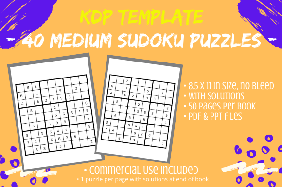 40 Medium Sudoku Puzzles Solutions: A Strategic Asset for KDP Activity Book Creation