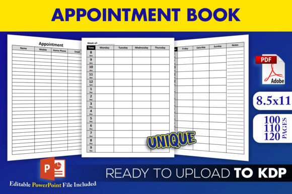 Appointment Book Ready to Upload KDP: Start Publishing