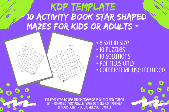 Evaluating 10 Star Shaped Mazes for Activity Books: A Practical Resource Guide for KDP Publishers