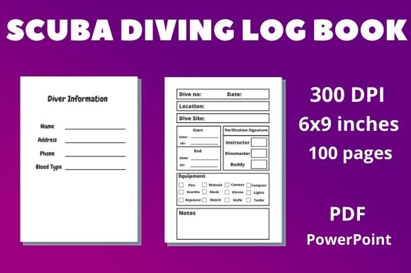 KDP Interior Scuba Diving Log Book: Ready-to-Upload Guide