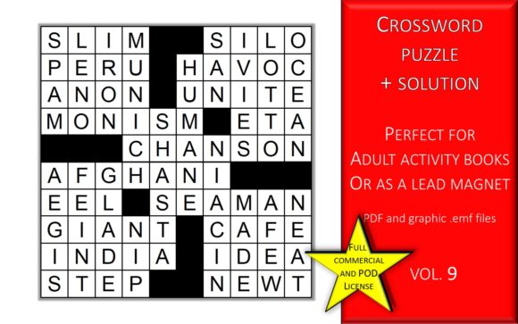 Leveraging Crossword Puzzle Page with Solutions V.9 for Professional Publishing and Digital Growth