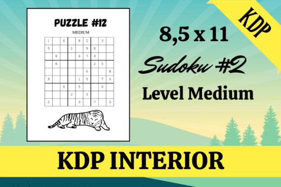 Sudoku 2 40 Puzzles KDP Interior Template