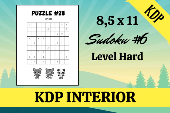 Sudoku 6x40 KDP Interior: Editable PPTX Template
