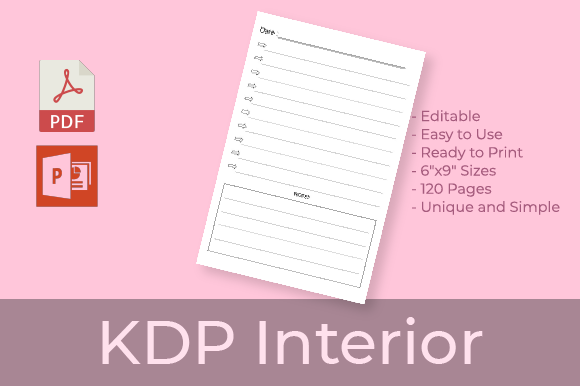 Todo KDP Interior Template: Streamlining Daily Planner Creation