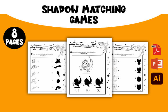 Unicorn Shadow Matching Games: Integrating Editable Assets into Creative and Educational Workflows
