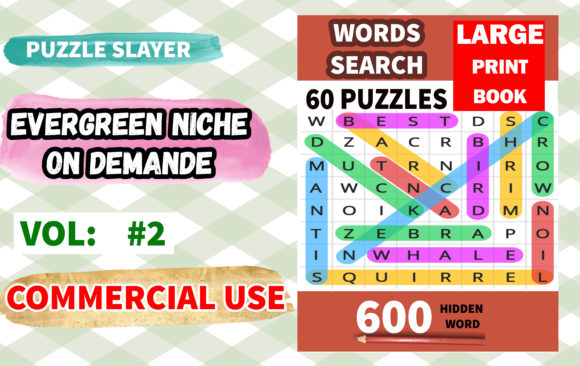 Word Search Puzzle with Solution Vol.2: KDP Ready