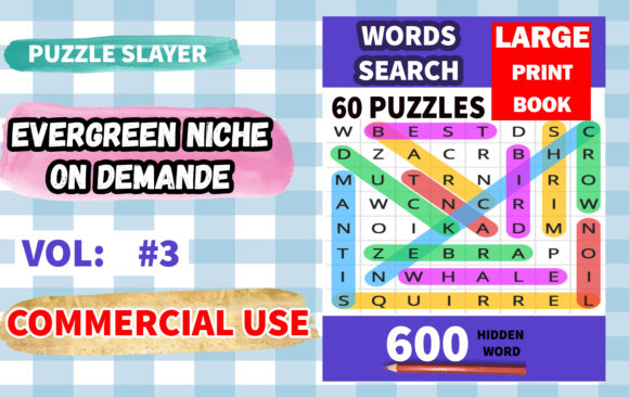 Word Search Puzzle with Solution Vol.4: KDP Ready